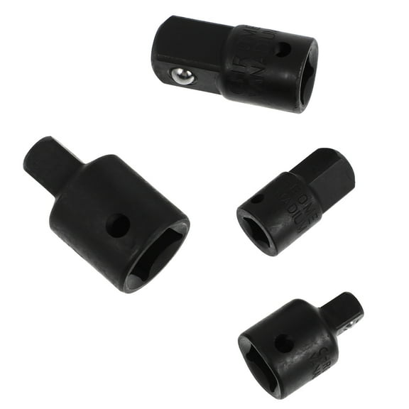 GARVALON Socket Adapter Reducer Black 4Pcs 1Set 1.5x0.9In