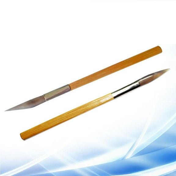 GARVALON Polishing Burnisher 2Pcs Jewelry Polishing Tool High Speed Steel for Craftsmen