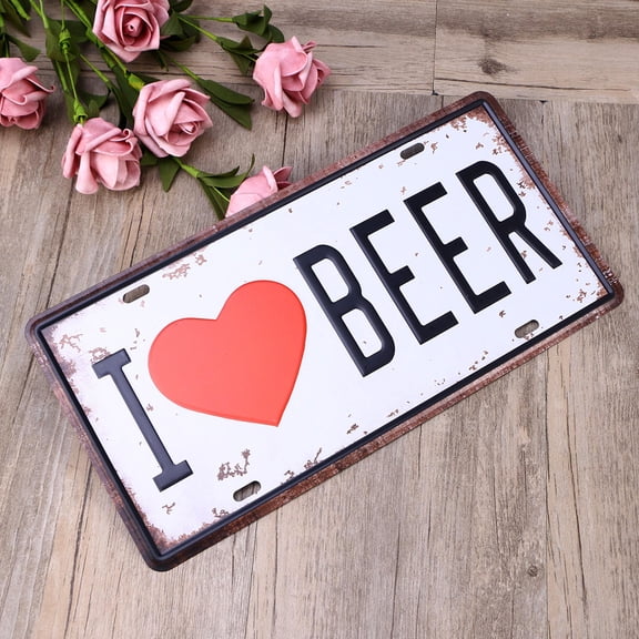 GARVALON Retro Room Decor 1Set Sign Tin for Coffee Shop 11.8*5.9*0.08in