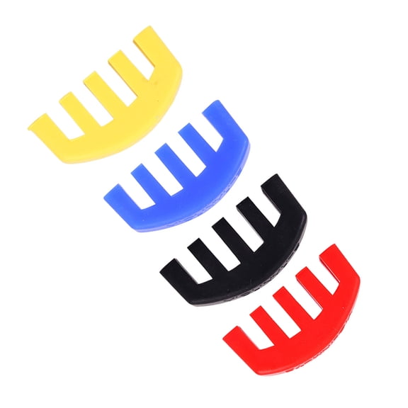 GARVALON Rubber Violin Practice Mute Set Claw Shape Design In Black Blue Yellow For Violinists 5 2x2 2x0 5in