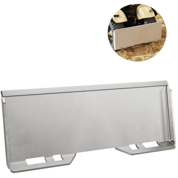 GARVEE 1/4 in Skid Steer Mount Plate,Universal Quick Attach Steel Skid Steer Mount Plate,4000lbs Load Capacity,Durable Steel Loader Plate Compatible with Skid Steers & Tractors