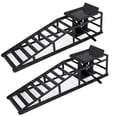 thumbnail image 1 of GARVEE 2-Pack 5T Auto Car Truck Service Ramps Lifts,Low Profile Hydraulic Car Ramps for Oil Changes,Adjustable Lift Height,Black, 1 of 8