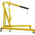 thumbnail image 1 of GARVEE 2 Ton Hydraulic Engine Hoist,Cherry Picker Shop Crane with 6 Casters and Telescopic Boom for Garage, Workshop, Automotive Repair,Yellow, 1 of 7