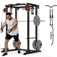 thumbnail image 1 of GARVEE Power Rack Cage with Dual Pulley Systems,2000lbs Multi-Functional Squat Cage Rack for Strength Workout with More Training Attachment, 1 of 9