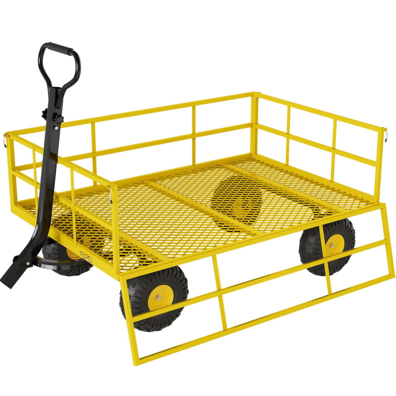 GARVEE 3-in-1 Heavy Duty Steel Garden Cart,1200 lbs Capacity,Utility ...