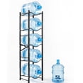 thumbnail image 1 of GARVEE 5 Gallon Water Jug Holder Stand,Double-Row Heavy-Duty 5-Tier Water Bottle Holder Storage Rack,Holds 5 Bottles,Black, 1 of 8