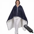 thumbnail image 1 of GARVEE 50" x 60" Faux Fur Wearable Heated Blanket with Zipper and 1-9H Auto-Off, 1 of 6