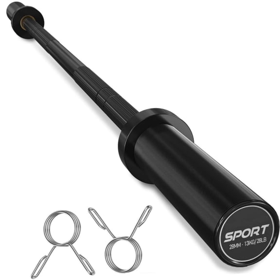 GARVEE 6ft Olympic Barbell Weight Bar,Fit 2" Standard Weights,700-Pound Capacity