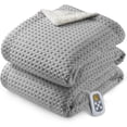thumbnail image 1 of GARVEE Electric Heated Blanket Full Size,72"x84" Waffle Weave Fast Heating Blankets,10 Heat Levels & 1-12H Time Settings Auto Off,Gray, 1 of 10