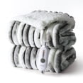 thumbnail image 1 of GARVEE Electric Heated Throw Blanket,50"x60" Cozy Faux Rabbit Fur Blanket with 4 Heating Levels & 4 Hours Auto Off,Over-Heat Protection,Marble Gary, 1 of 8