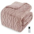 thumbnail image 1 of GARVEE Electric Heating Blanket with Wireless LCD Controller,Queen Size 90"x90",Tufted Fast Heating Electric Quilt,Pink, 1 of 7