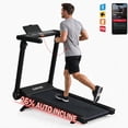 thumbnail image 1 of GARVEE Folding Treadmill Walking Pad with 25% Auto Incline, 10 MPH 3.5 HP, Portable No Assembly for Home, 350 lb, 1 of 10