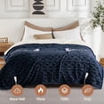 thumbnail image 1 of GARVEE Heated Blanket 100"X90" King Size Dual Control Electric Blanket with 10 Heating Level & 1-10 Hour Auto Off,Machine Washable,Navy Blue, 1 of 9