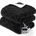 thumbnail image 1 of GARVEE Heated Blanket 84"X90" Queen Size Dual Control Electric Blanket with 10 Heating Level & 1-10 Hour Auto Off,Machine Washable,Black, 1 of 9