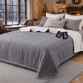 thumbnail image 1 of GARVEE Heated Electric Blanket King,Dual Control 100“x90" Soft Waffle Weave Fast Heating Blankets,10 Heating Levels&1-12 Hours Auto Off,,Grey, 1 of 8