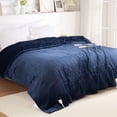 thumbnail image 1 of GARVEE Heated Electric Blanket King Size 100"×90",Reversible Flannel Heating Blankets with Dual Control,5 Heat Settings and 10 Hours Auto Shut Off,Navy Blue, 1 of 8