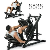 GARVEE Leg Press Hack Squat Machine，1400 Lb Capacity 2 In 1 Leg Press Machines for Home Gym with Linear Bearing