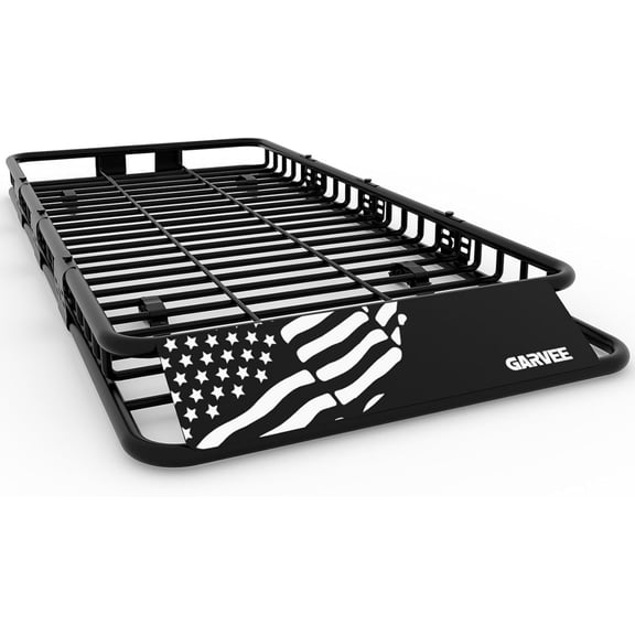GARVEE Roof Rack Cargo Basket,84"x39"x6" Universal Rooftop Cargo Carrier Basket with Extension Luggage Rack,200 Lbs Capacity for Suvs,Trucks,Vehicles