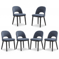 thumbnail image 1 of GARVEE Upholstered Dining Chairs Set of 6,Modern Dining Room Kitchen Chairs with High Back & Deep Seat for Vanity,Living Room,Cafe,Blue, 1 of 8