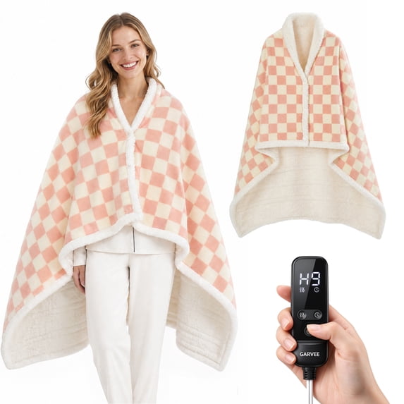 GARVEE Wearable Heated Blanket Shawl Wrap, 45