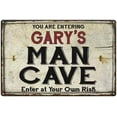 thumbnail image 1 of GARY'S Man Cave Sign Rustic Garage Decor Gift 12x18 Metal 112180035029, 1 of 1