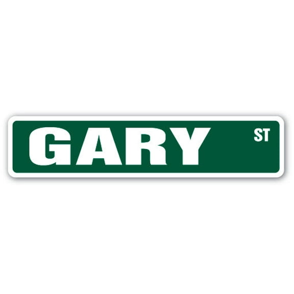 GARY Street Sign Childrens Name Room Sign | Indoor/Outdoor |  36" Wide