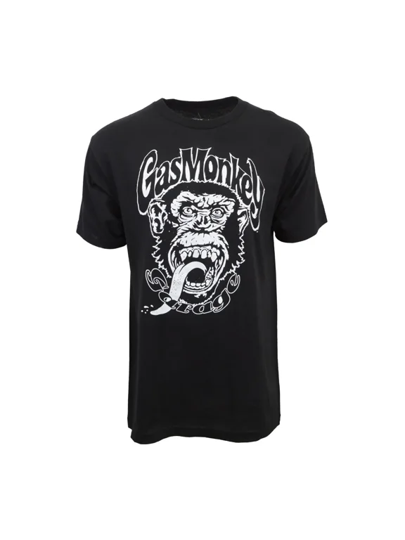 GAS MONKEY GARAGE T SHIRT BLACK up to Size 4XL