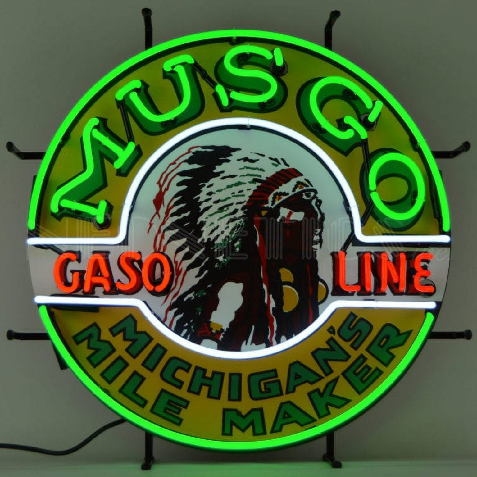 GAS – MUSGO GASOLINE NEON SIGN – 5GSMUS - Walmart.com