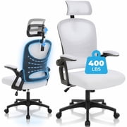GASEE Ergonomic Office Chair, 400 LBS Computer Chairs with Adjustable Lumbar Support, Breathable Mesh Desk Chair Ergonomic with Thickened Cushion, Comfy Home Of