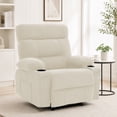 thumbnail image 1 of GASEE Recliner Chairs for Living Room Manual Reclining Chair Single Sofa for Bedroom, Beige, 1 of 12