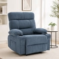 thumbnail image 1 of GASEE Recliner Chairs for Living Room Manual Reclining Chair Single Sofa for Bedroom, Blue, 1 of 12
