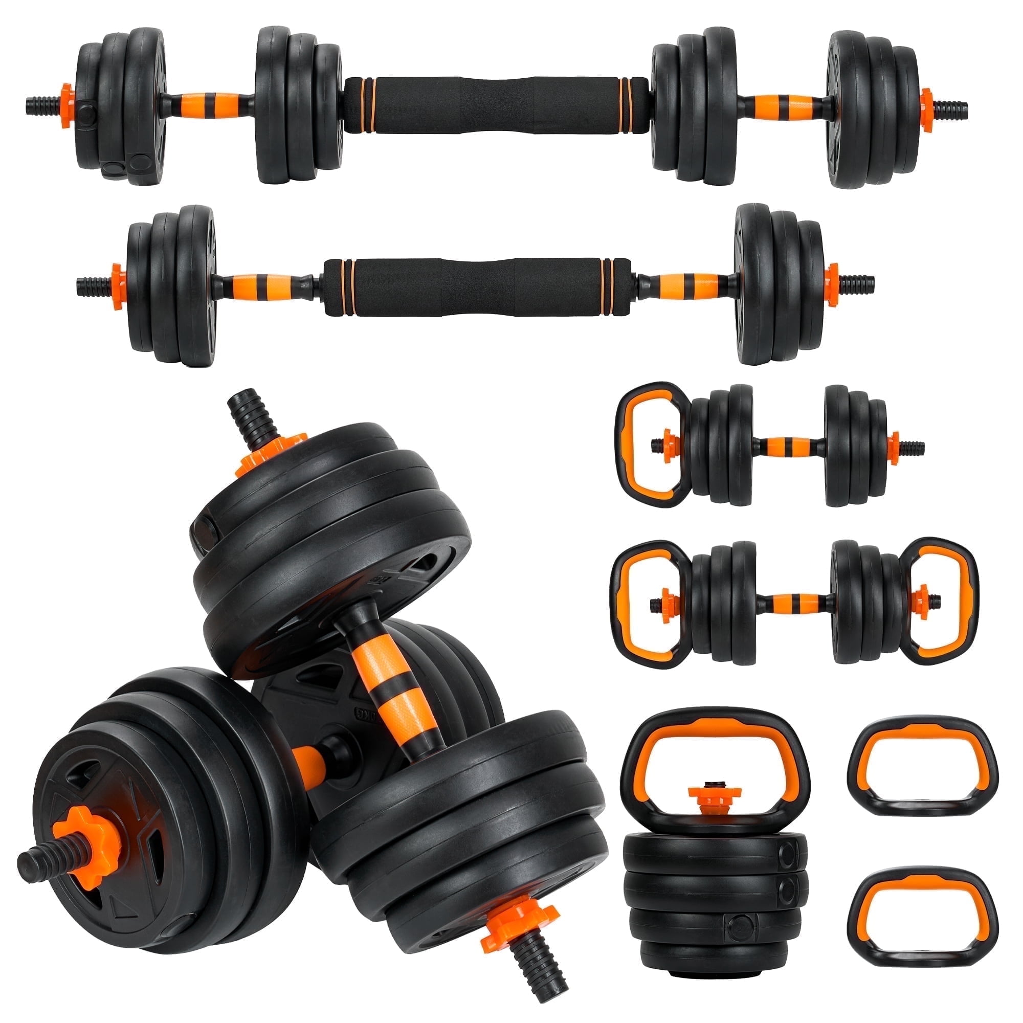GASKY Dumbbells Set 44LB Adjustable Dumbbells Lightweight Easy Assembly & Storage Weights  for Beginners ,Women Friendly Workout Weights