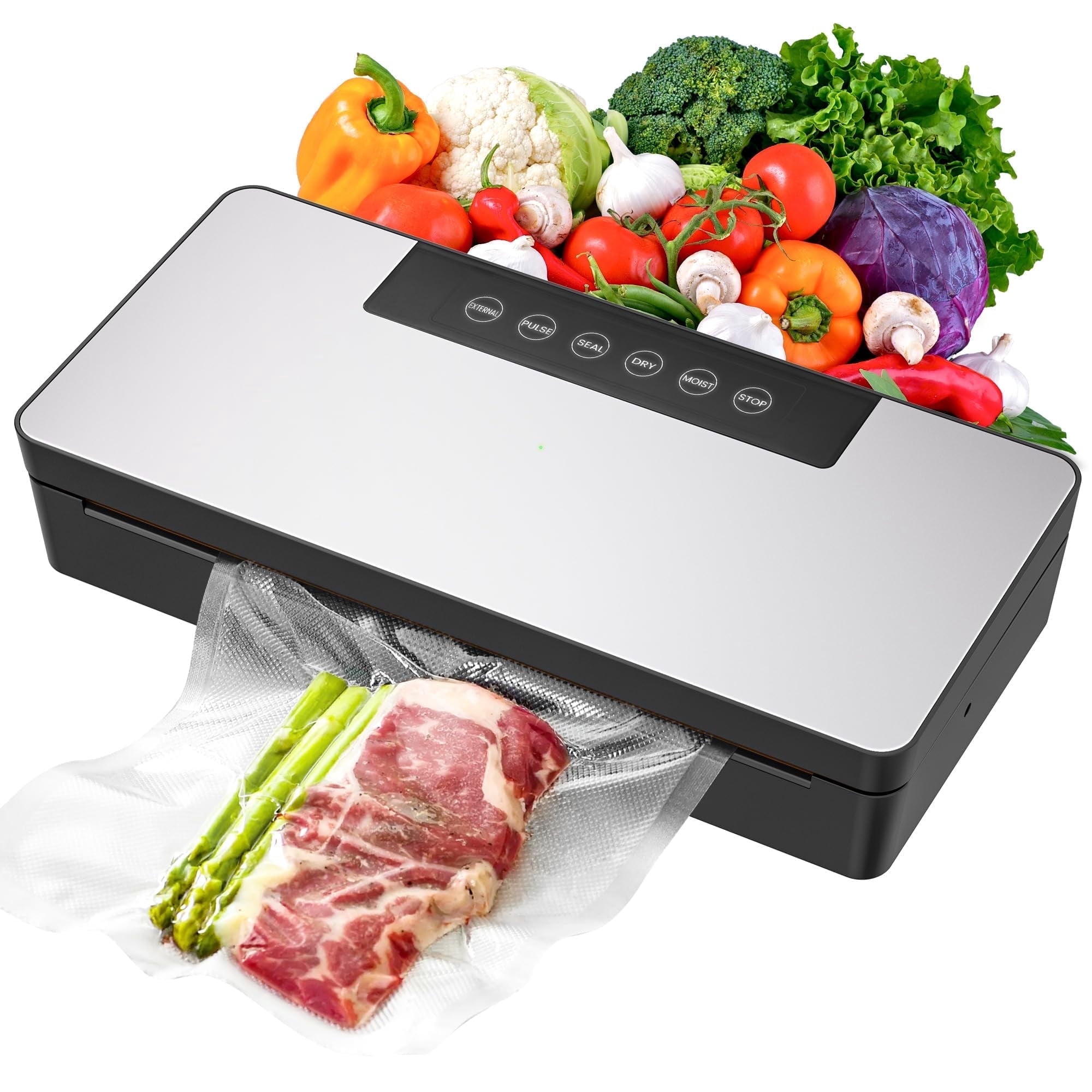 GASKY Vacuum Sealers with 90KPa Powerful Sealer,Food Saver for Sous Vide, Freezer Storage,Freezer Storage, Dry/Moist