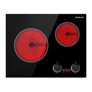 GASLAND 21 in 2 Elements Radiant Electric Cooktop with 9 Heating Levels, Smooth Surface, 240V
