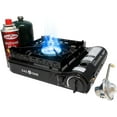 thumbnail image 1 of GasOne GS-3900PB Dual Fuel Portable Stove 15,000BTU with Brass Burner Head, Dual Spiral Flame Gas, 1 of 9