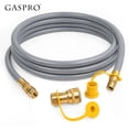thumbnail image 1 of GASPRO 3/8" ID Natural Gas Hose, 12FT Low Pressure LPG Hose with Quick Connect, Propane to Natural Gas Conversion for BBQs、 Grills, Pizza Ovens, Patio Heater and more NG/propane Appliance, 1 of 11