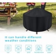 thumbnail image 1 of GASPRO Fire Pit Cover Round 36 In, Outdoor Fire Pit Cover for 26-36 Inches Fire Pits, 100% Waterproof and Windproof Fire Bowl Cover, Heavy Duty Fabric, with Drawstring, Black, 1 of 1