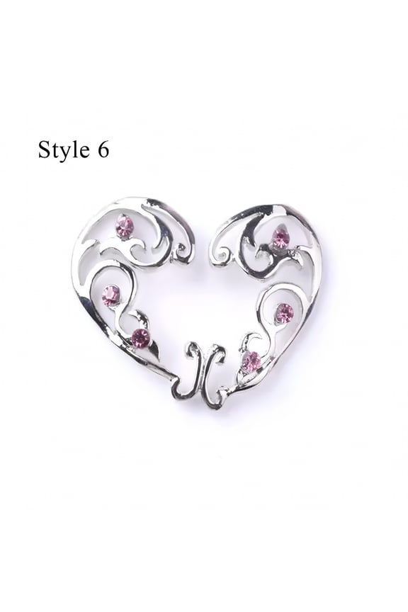 1 Pair Safety Fake Nipple Rings Women Non-Piercing Dangle Screw Clip On Jewelry