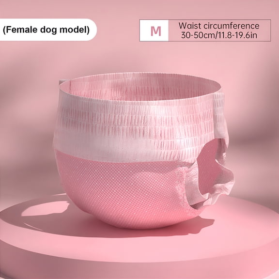 GASTROPOD 10 Disposable Female Dog Diapers Super Absorbent Leak Proof Breathable Flexible Not to Fall Off Suitable for Heat Elderly Disabled Dogs Puppy Training Use