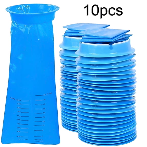 GASTROPOD 10 Pack Emesis Vomit Bags, 1000ml Leak Resistant Medical Grade Disposable Barf Bags with Graduated Markings for Travel and Motion Sickness