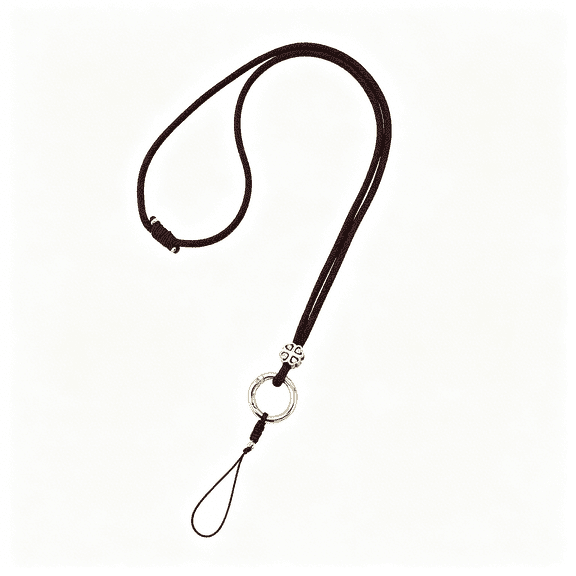 GASTROPOD 13.9 Inch Breakaway Lanyard Adjustable ID Badge Holder Lanyards with Buckle Phone Name Badges Cord String Neck Strap for Teachers Students School Office Keychains Key Wallet Coconut Brown