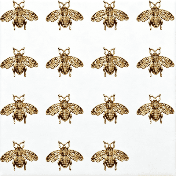 GASTROPOD 15 Pcs Gold Bee Buttons, Metal Bee Buckle, Decorative Screw Back Rivet Button for Diy Leather Goods Accessories Backpack Crafts Durable Leather Rivets