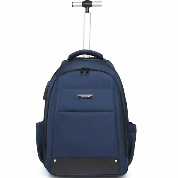 GASTROPOD 2026 New 18 Inch Rolling Backpack, Adult Business Laptop Backpack with Wheels, Invisible Shoulder Strap Waterproof Backpack with Roller-Trolley, Travel Bag