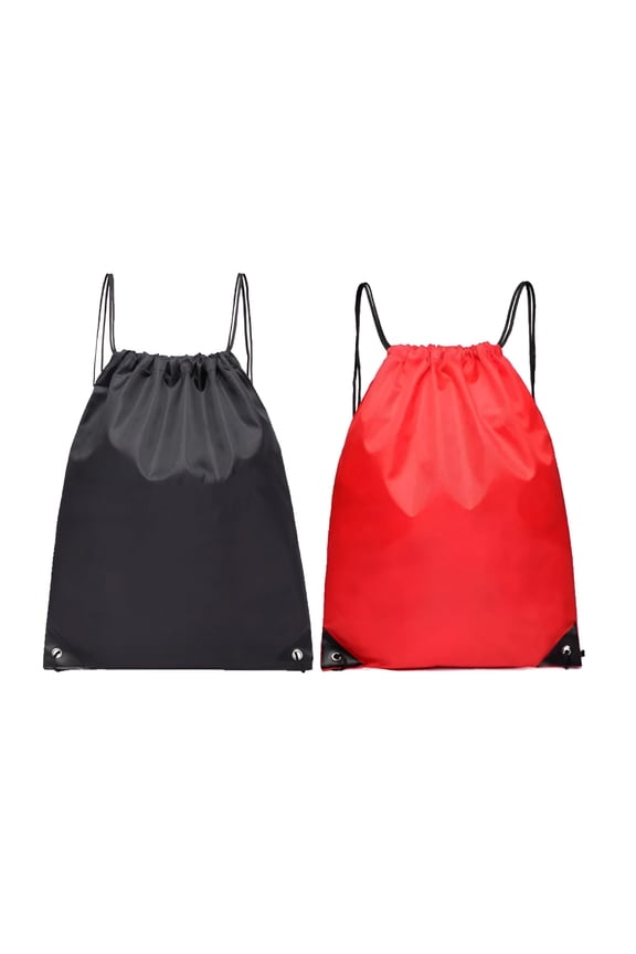 2 Pack Drawstring Backpack String Bag Sack Bag Cinch Gym Bag Storage Backpack for Gym Sport Travel Storage