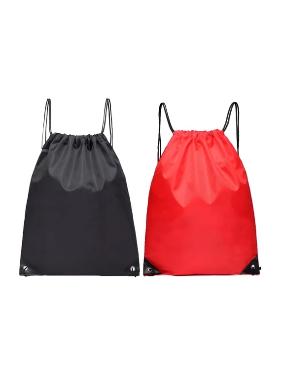 2 Pack Drawstring Backpack String Bag Sack Bag Cinch Gym Bag Storage Backpack for Gym Sport Travel Storage