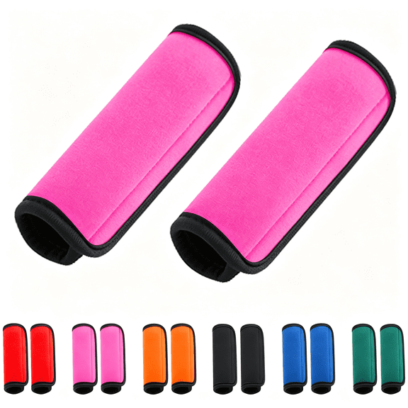 GASTROPOD 2 Pack Luggage Handle Wraps for Luggage Suitcase Travel Bags Comfortable Grip Luggage Handle Wrap (Pink)