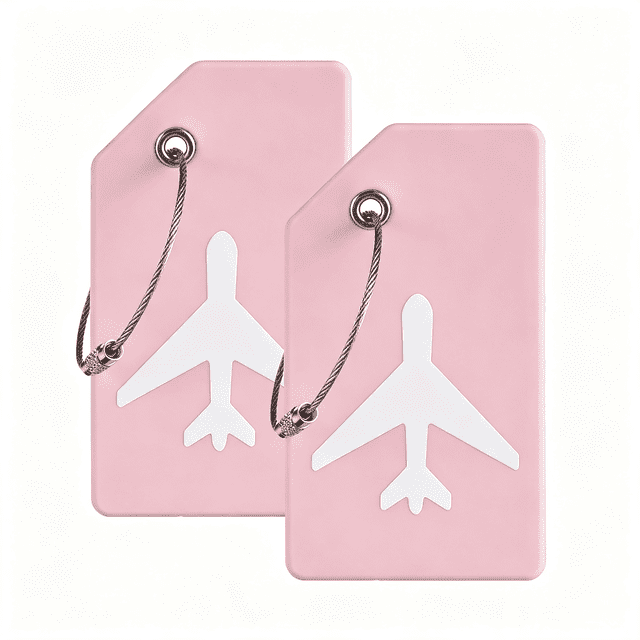 GASTROPOD 2 Pack Silicone Initial Luggage Tags for Suitcases Travel ...