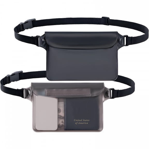 GASTROPOD 2-Pack Waterproof Pouch with Adjustable Waist Strap | Screen Touch Sensitive Dry Bag,Keep Your Phone and Valuables Dry,Perfect for Swimming Kayaking Boating Fishing Beach Diving