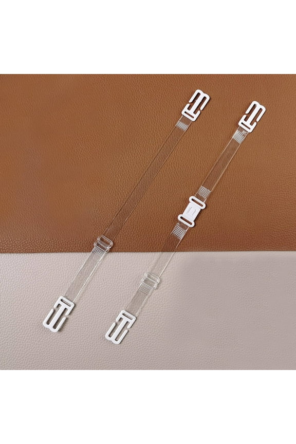 2 Pair Bra Strap Holders for Slipping,Invisible Design Clear Strap Bras for Women,Wide Strap Comfort Support Bra Straps Holder,Transparent
