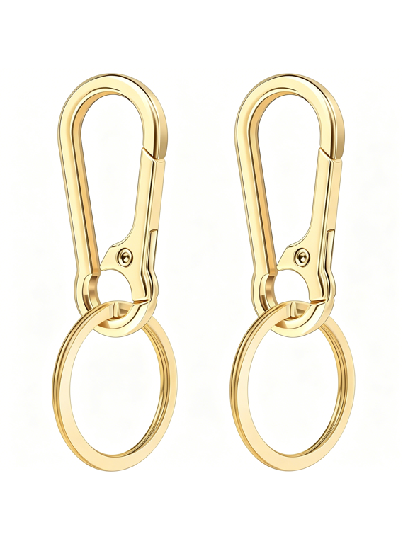 2 Pcs Metal Keyring Chain Ring Holder Keys Organizer for Home Car Keys,Key Finder,Car Keychain